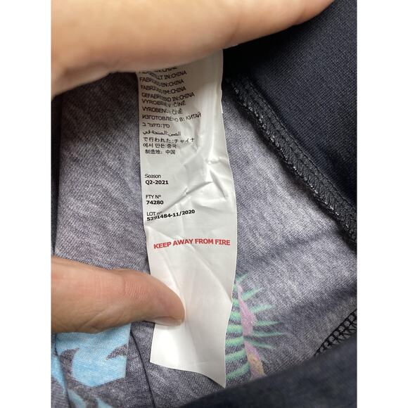 Kappa Shorts Womens Large Multicolor Hawaiian Floral Compression Skin Fit Waist - Picture 11 of 13